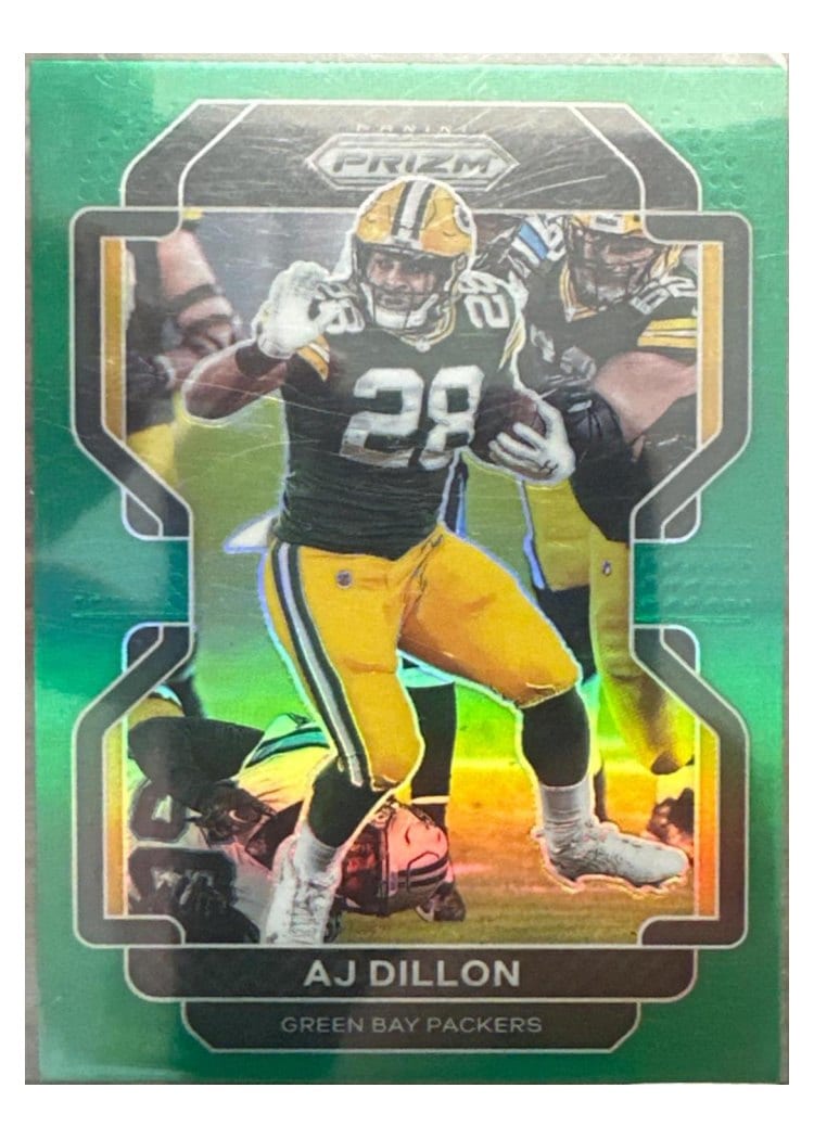 2021 Panini Prizm Base Set AJ Dillon #140 card