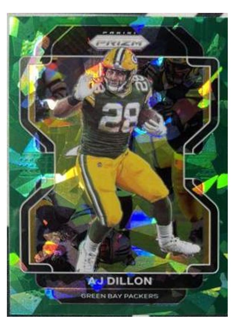 2021 Panini Prizm Base Set AJ Dillon #140 card