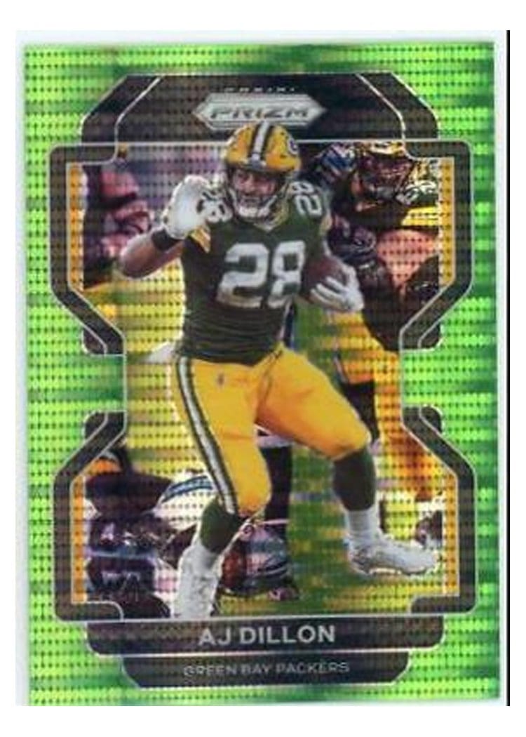 2021 Panini Prizm Base Set AJ Dillon #140 card
