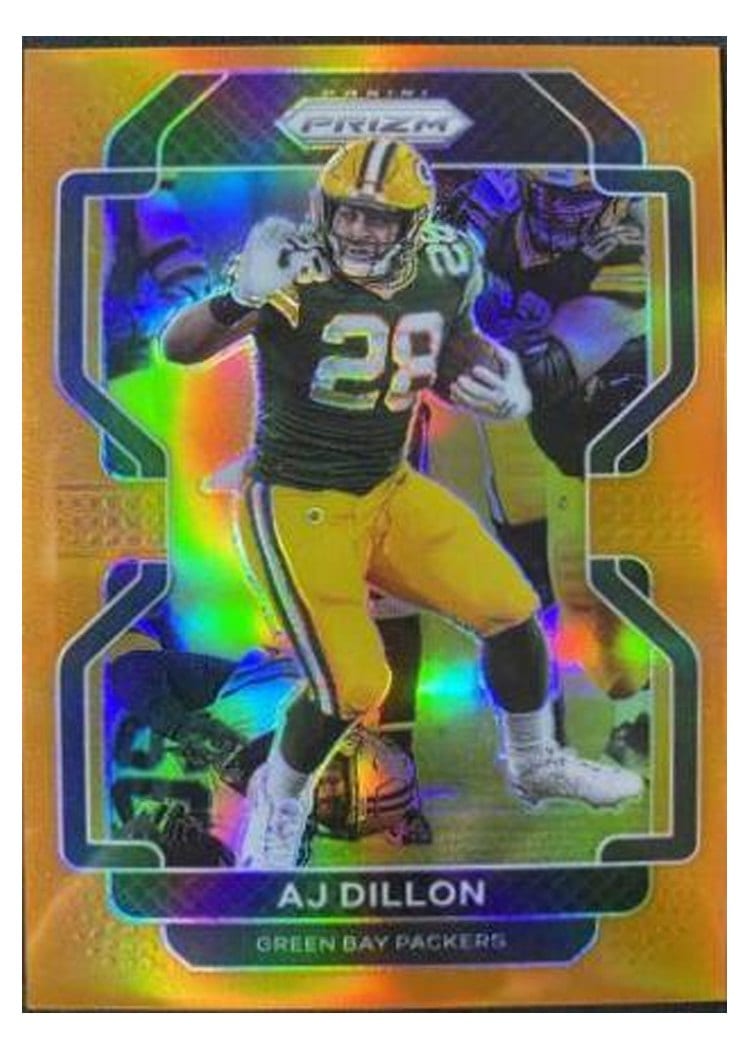 2021 Panini Prizm Base Set AJ Dillon #140 card