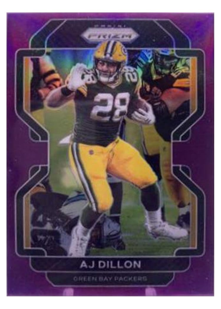 2021 Panini Prizm Base Set AJ Dillon #140 card
