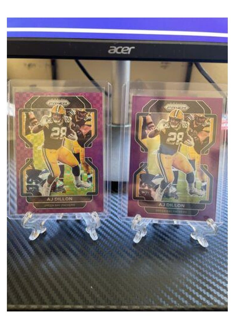2021 Panini Prizm Base Set AJ Dillon #140 card