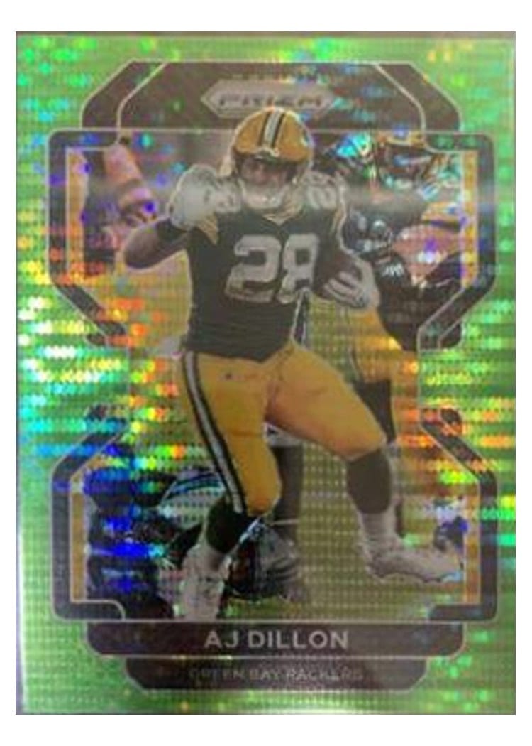 2021 Panini Prizm Base Set AJ Dillon #140 card