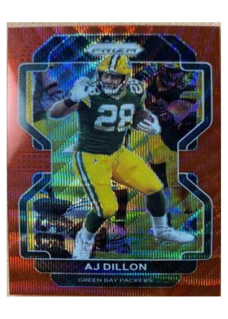 2021 Panini Prizm Base Set AJ Dillon #140 card