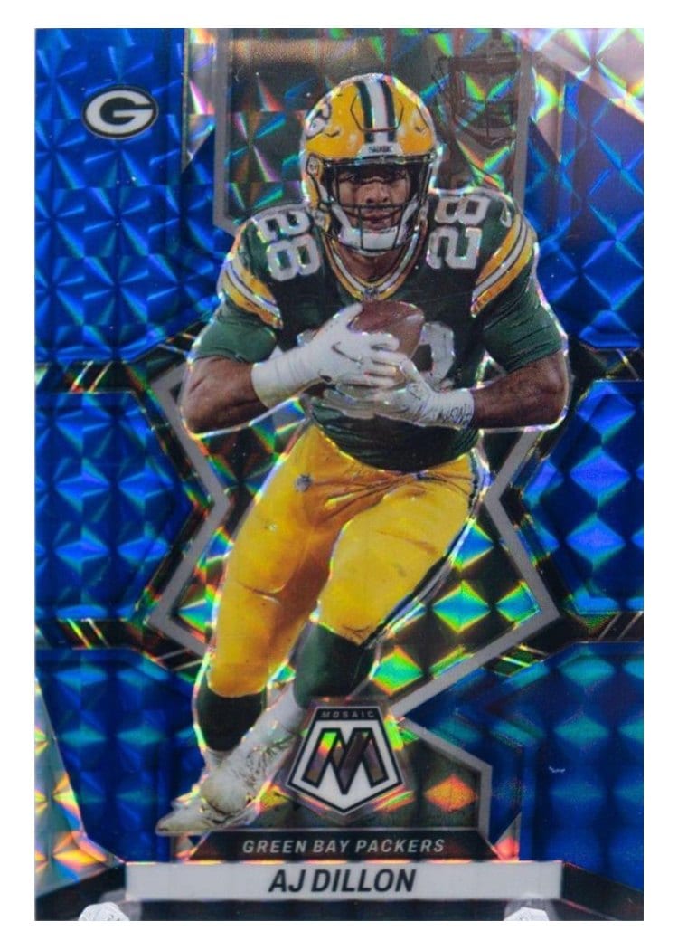 2022 Panini Mosaic Base Set AJ Dillon #71 card