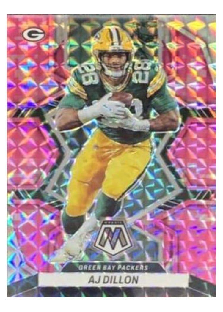 2022 Panini Mosaic Base Set AJ Dillon #71 card