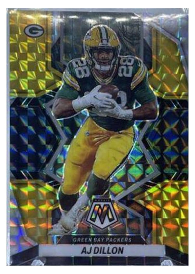 2022 Panini Mosaic Base Set AJ Dillon #71 card