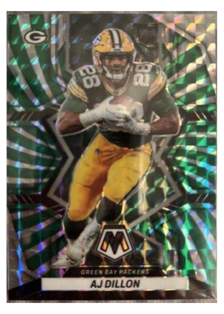 2022 Panini Mosaic Base Set AJ Dillon #71 card
