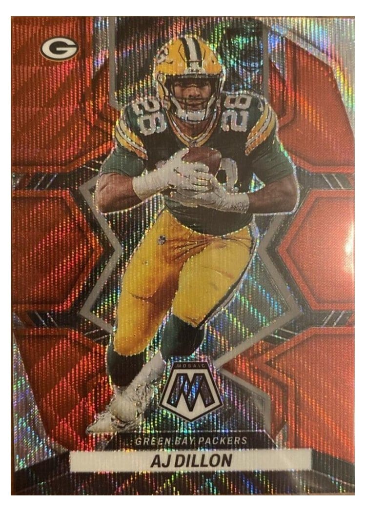 2022 Panini Mosaic Base Set AJ Dillon #71 card
