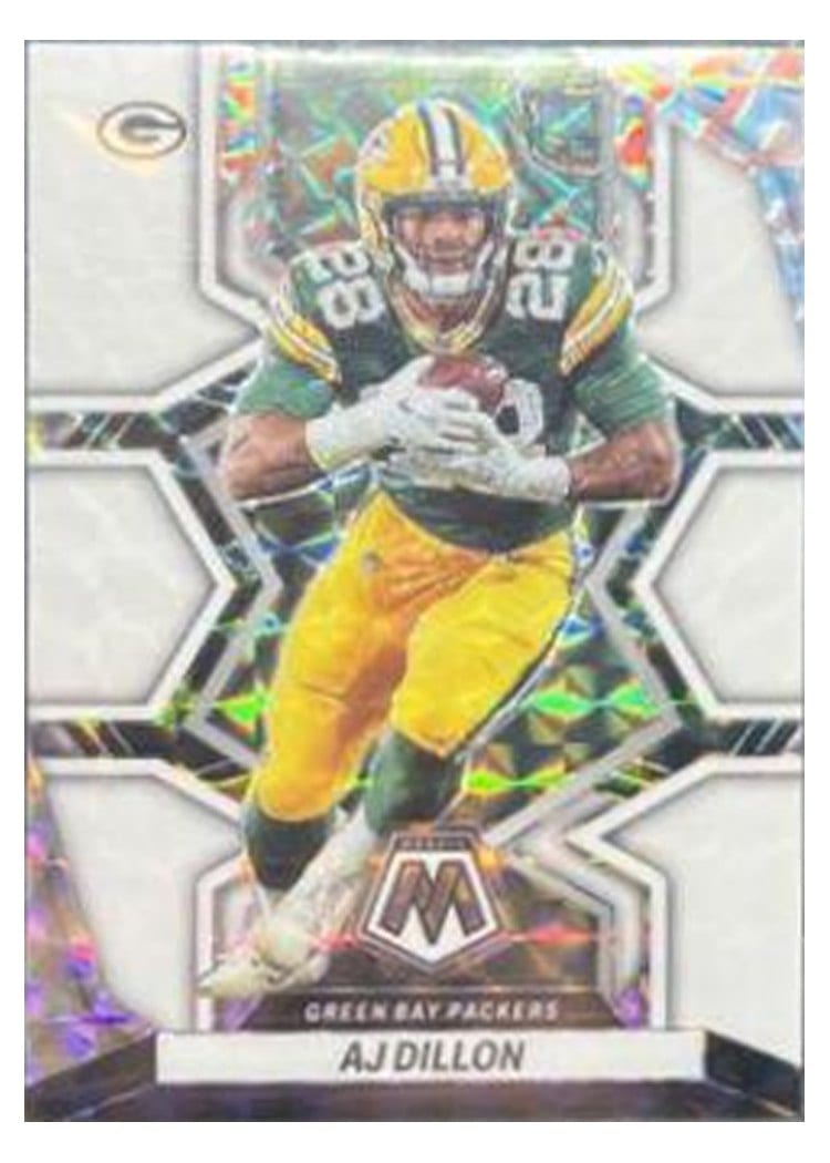 2022 Panini Mosaic Base Set AJ Dillon #71 card