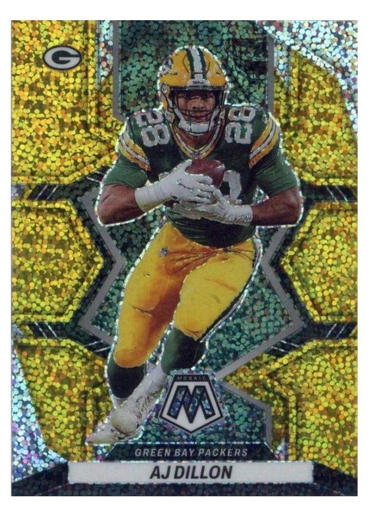 2022 Panini Mosaic Base Set AJ Dillon #71 card