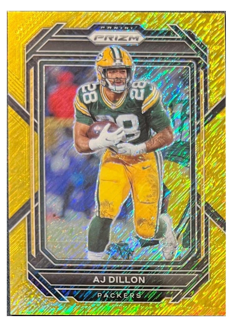 2022 Panini Prizm Base Set AJ Dillon #105 card