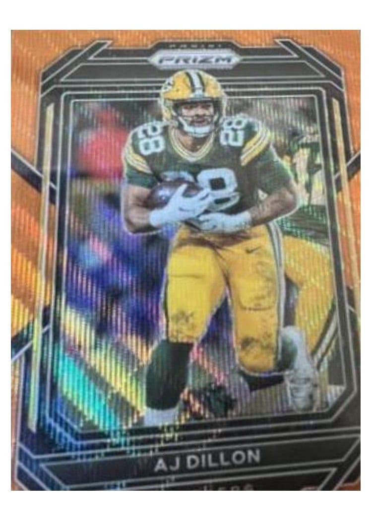 2022 Panini Prizm Base Set AJ Dillon #105 card