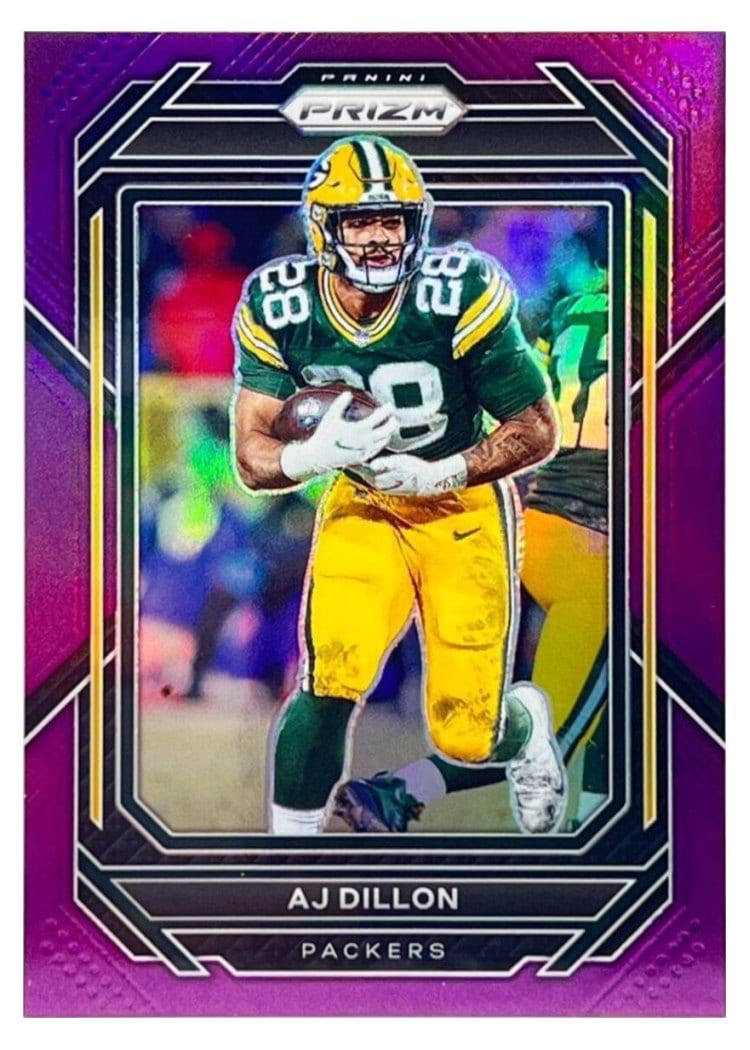 2022 Panini Prizm Base Set AJ Dillon #105 card