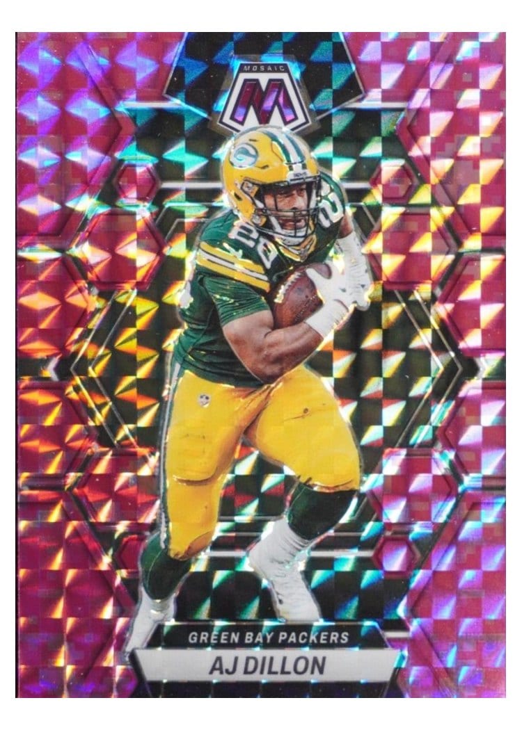2023 Panini Mosaic Base Set AJ Dillon #84 card