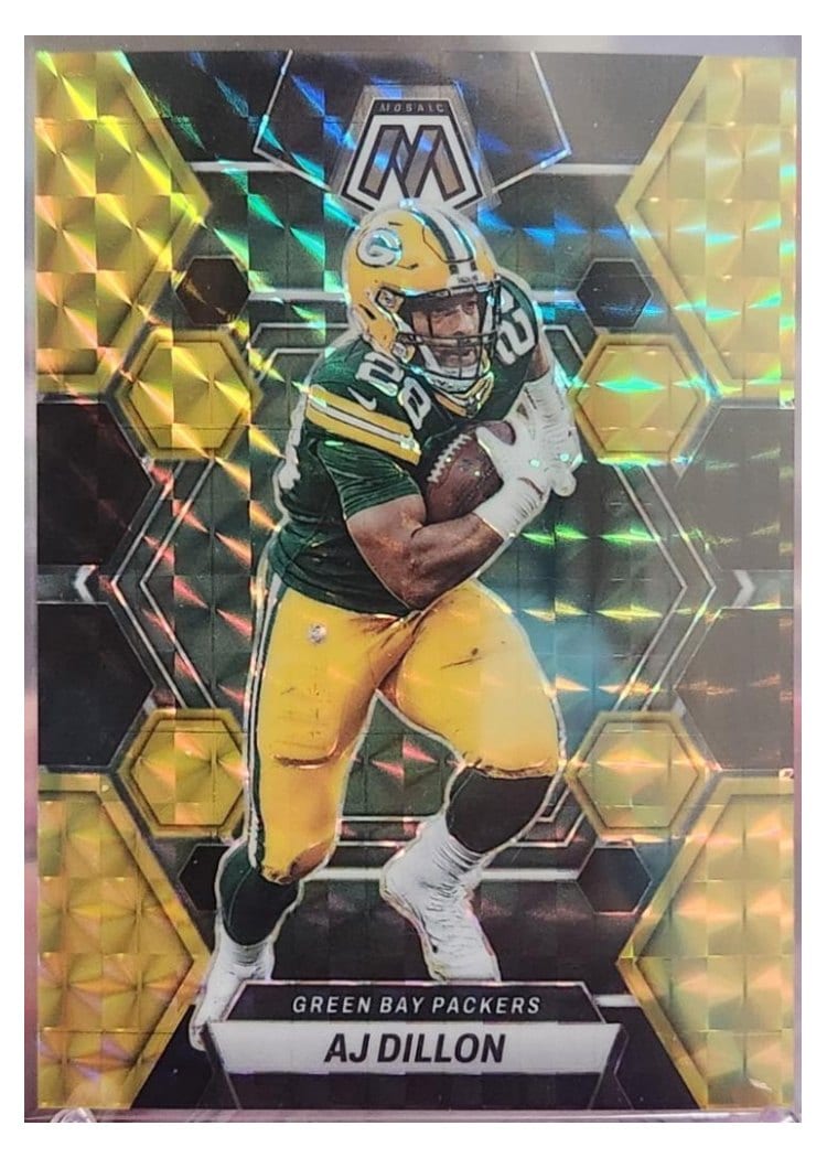2023 Panini Mosaic Base Set AJ Dillon #84 card