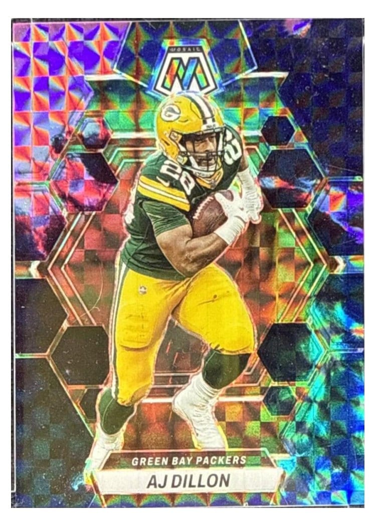 2023 Panini Mosaic Base Set AJ Dillon #84 card
