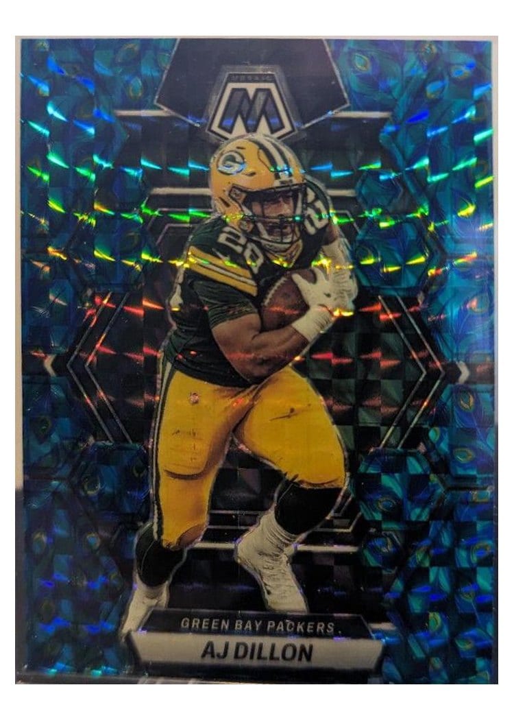 2023 Panini Mosaic Base Set AJ Dillon #84 card