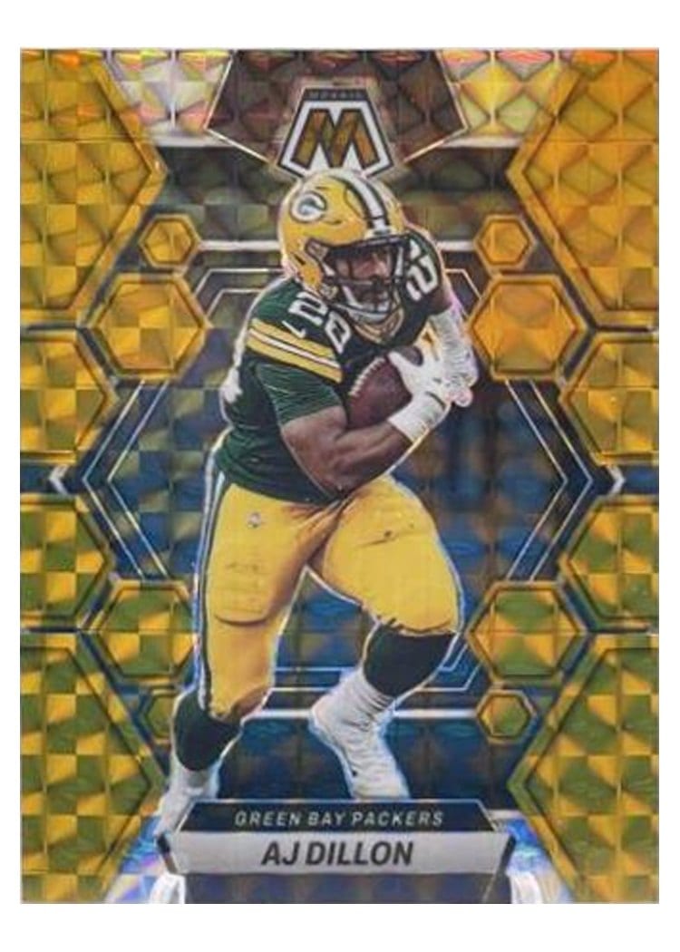2023 Panini Mosaic Base Set AJ Dillon #84 card