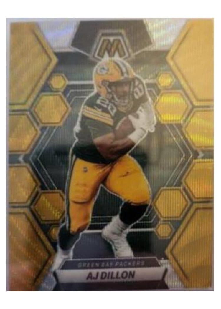 2023 Panini Mosaic Base Set AJ Dillon #84 card