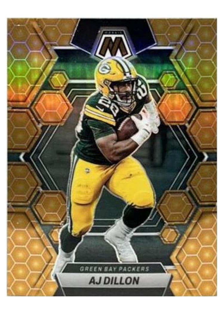 2023 Panini Mosaic Base Set AJ Dillon #84 card