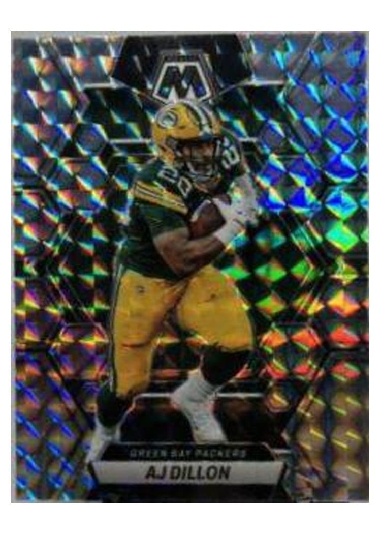 2023 Panini Mosaic Base Set AJ Dillon #84 card