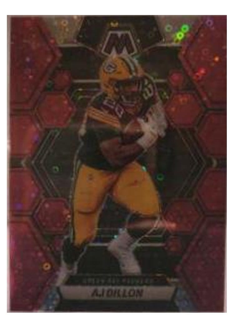 2023 Panini Mosaic Base Set AJ Dillon #84 card