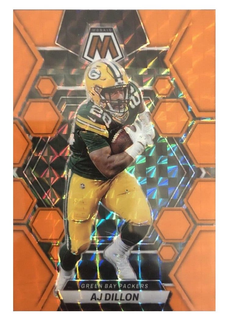 2023 Panini Mosaic Base Set AJ Dillon #84 card