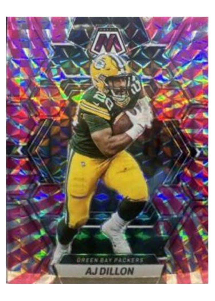 2023 Panini Mosaic Base Set AJ Dillon #84 card