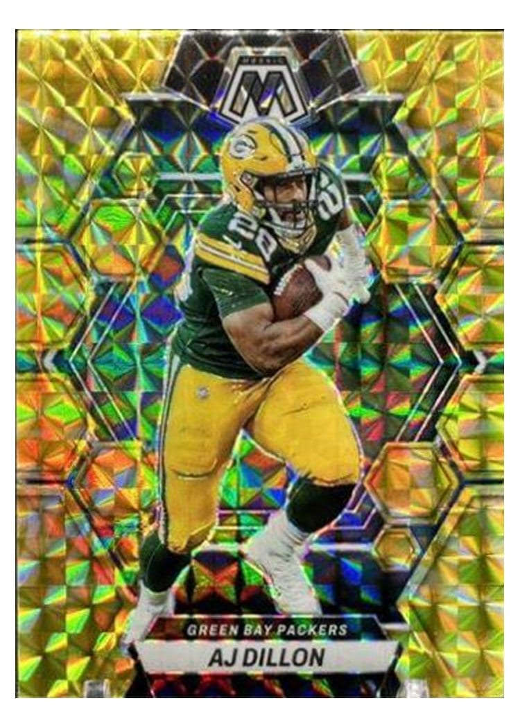 2023 Panini Mosaic Base Set AJ Dillon #84 card