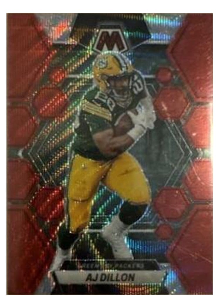 2023 Panini Mosaic Base Set AJ Dillon #84 card