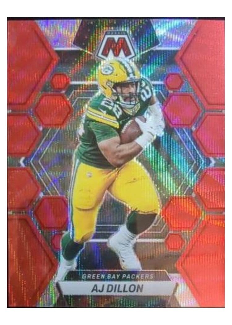 2023 Panini Mosaic Base Set AJ Dillon #84 card