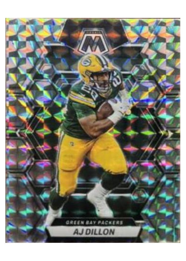 2023 Panini Mosaic Base Set AJ Dillon #84 card