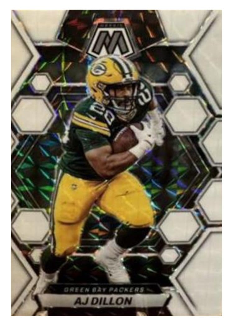 2023 Panini Mosaic Base Set AJ Dillon #84 card