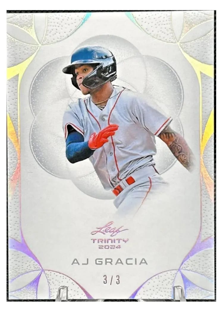 2024 Leaf Trinity Baseball Base Set AJ Gracia #4 card