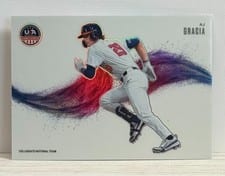 2026 Panini Stars and Stripes Prizm USA Color Blast AJ Gracia #9 card