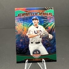 2026 Panini Stars & Stripes Prizm Fireworks AJ Gracia #14 card