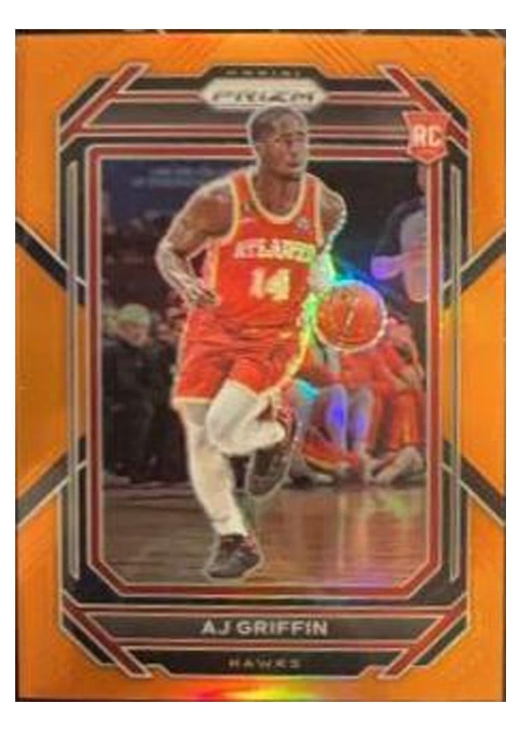 2022-23 Panini Prizm Base Set AJ Griffin Orange Prizm #248 card