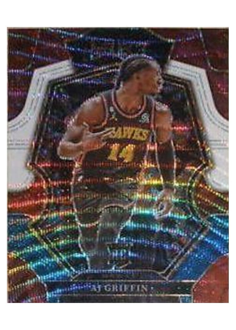 2022-23 Panini Select Base Set AJ Griffin Tri Color Prizm #198 card