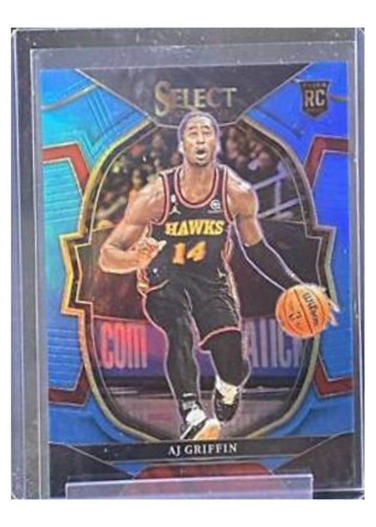 2022-23 Panini Select Base Set AJ Griffin Light Blue Prizm #88 card