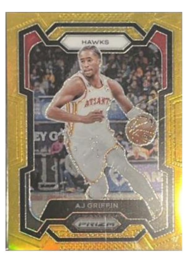 2023-24 Panini Prizm Base Set AJ Griffin Gold #266 card