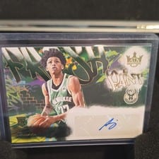 2024-25 Panini Court Kings Fresh Paint Autographs AJ Johnson #FP-AJJ card