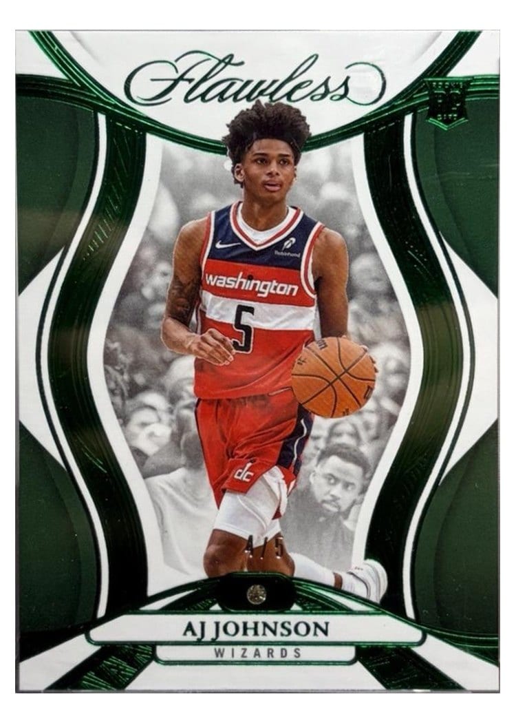 2024-25 Panini Flawless Base Gems AJ Johnson #80 card