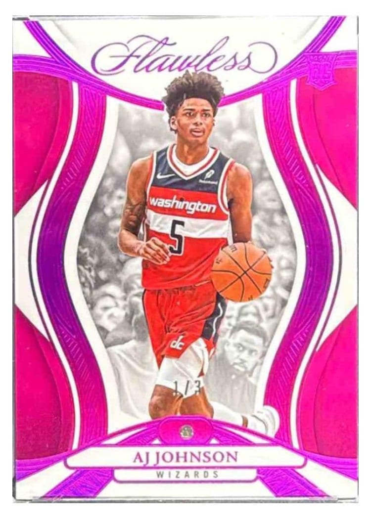 2024-25 Panini Flawless Base Gems AJ Johnson #80 card