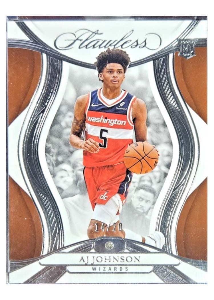 2024-25 Panini Flawless Base Gems AJ Johnson #80 card
