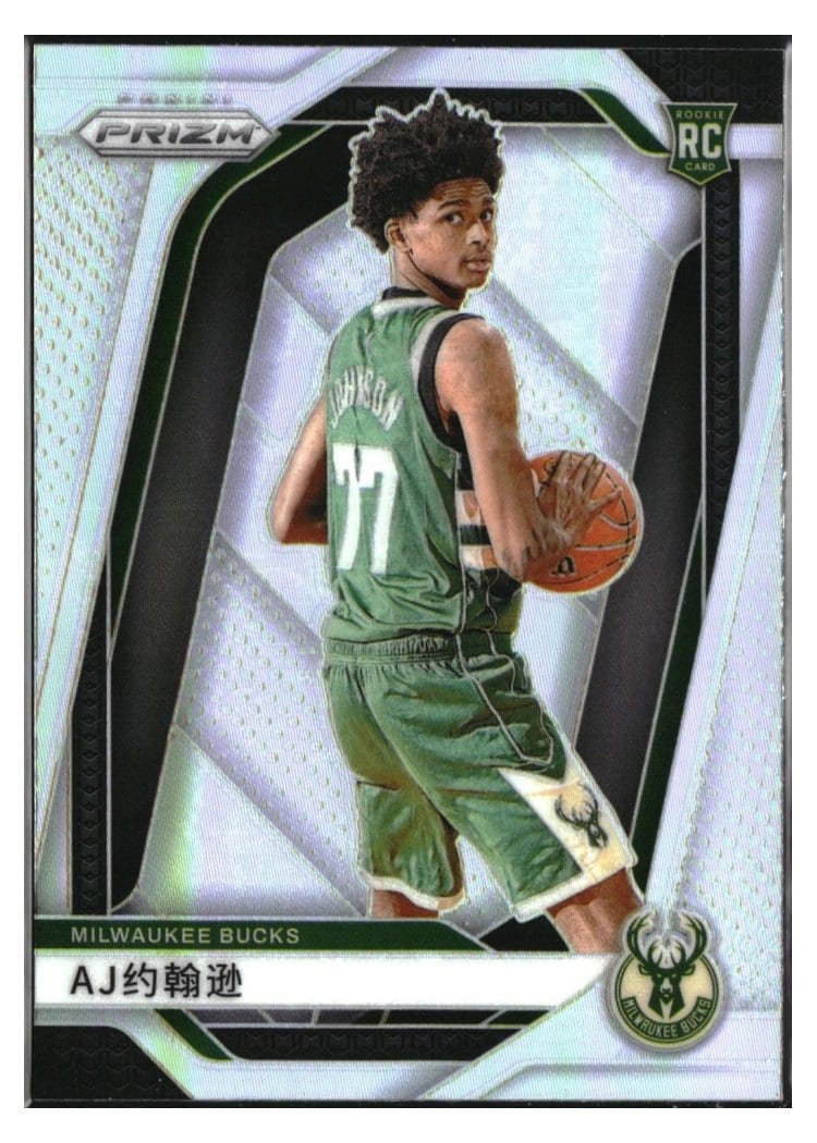 2024-25 Panini Prizm Base Set AJ Johnson China Variation #251 card