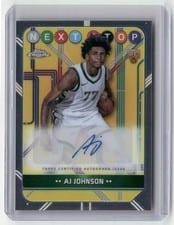 2024-25 Topps Chrome Next Stop Signatures AJ Johnson #NSS-AJ card