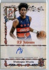 2025-26 Topps Signature Class Manuscripts AJ Johnson #MS-AJJ card