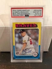 2024 Topps Heritage Real One Autograph AJ Smith-Shawver #ROA-ASM card