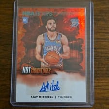2024-25 Hoops Hot Signatures Rookies Ajay Mitchell #HSR-MIT